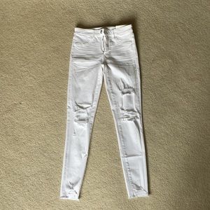 Hi Rise Jegging white jeans - 6 LONG